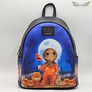 Loungefly Trick 'R Treat Halloween Glow-In-The-Dark Sam Mini Backpack Bag New